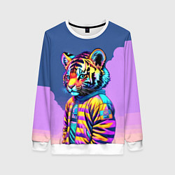 Женский свитшот Cool tiger cub - pop art