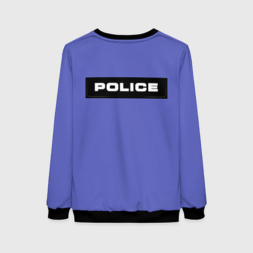 Женский свитшот Костюм полицейского с накаченным торсом / 3D-Черный – фото 2