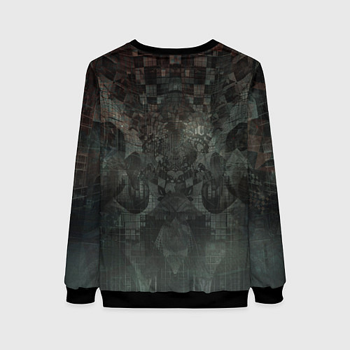 Женский свитшот Боевой кибернетический андроид / 3D-Черный – фото 2