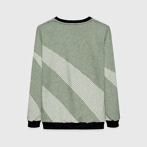 Женский свитшот Светлый серо-зелёный абстрактный / 3D-Черный – фото 2