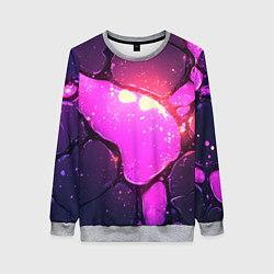 Свитшот женский Розовая текстура разлом плит, цвет: 3D-меланж