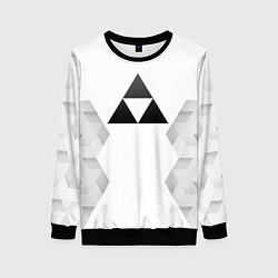 Свитшот женский Zelda white poly, цвет: 3D-черный