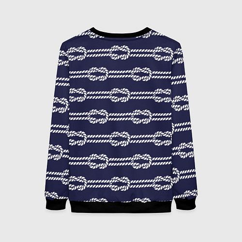 Женский свитшот Морские канаты / 3D-Черный – фото 2