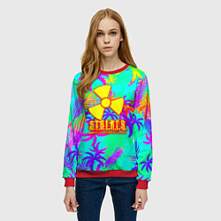 Свитшот женский Stalker тропики из гта, цвет: 3D-красный — фото 2