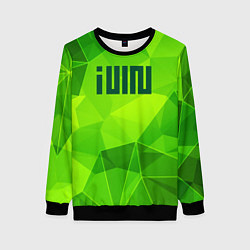 Свитшот женский Gidle green poly, цвет: 3D-черный