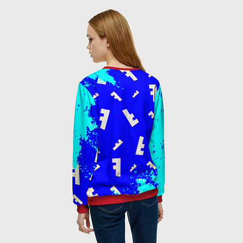 Женский свитшот Farcry 6 pattern / 3D-Красный – фото 4