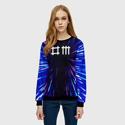 Свитшот женский Depeche Mode neon energy, цвет: 3D-черный — фото 2