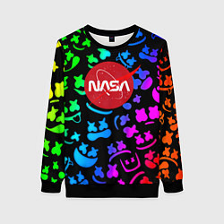 Женский свитшот Marshmello x NASA gradient
