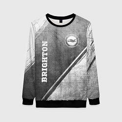 Свитшот женский Brighton - grey gradient вертикально, цвет: 3D-черный