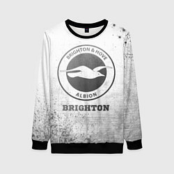 Свитшот женский Brighton - white gradient, цвет: 3D-черный