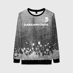 Свитшот женский Danganronpa - grey gradient посередине, цвет: 3D-черный