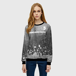 Свитшот женский Danganronpa - grey gradient посередине, цвет: 3D-черный — фото 2