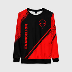 Женский свитшот Evangelion - red gradient вертикально