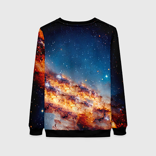 Женский свитшот Криштиану Роналду в космосе / 3D-Черный – фото 2