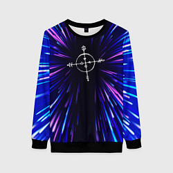Свитшот женский Megadeth neon energy, цвет: 3D-черный