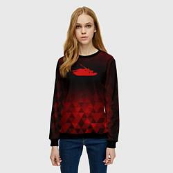 Свитшот женский Papa Roach red poly, цвет: 3D-черный — фото 2