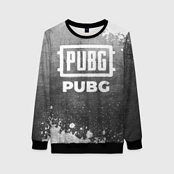 Свитшот женский PUBG - grey gradient, цвет: 3D-черный