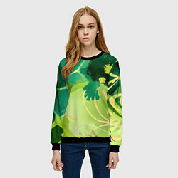 Свитшот женский Вдохновленный природой, цвет: 3D-черный — фото 2