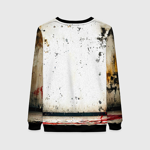 Женский свитшот Реслер на белом / 3D-Черный – фото 2