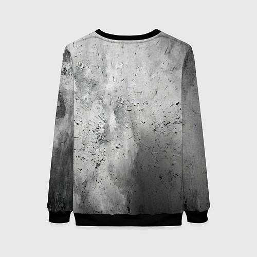 Женский свитшот Серая боксерская груша / 3D-Черный – фото 2