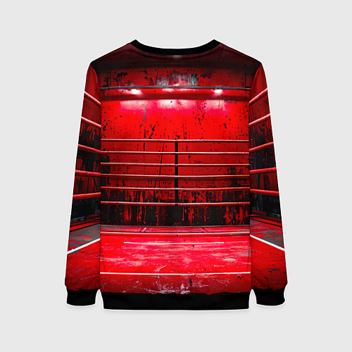 Женский свитшот Красный ринг / 3D-Черный – фото 2