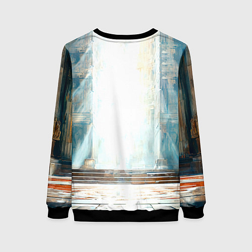 Женский свитшот Греко-римский борец / 3D-Черный – фото 2