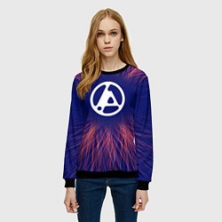 Свитшот женский Linkin Park 2024 red energy, цвет: 3D-черный — фото 2