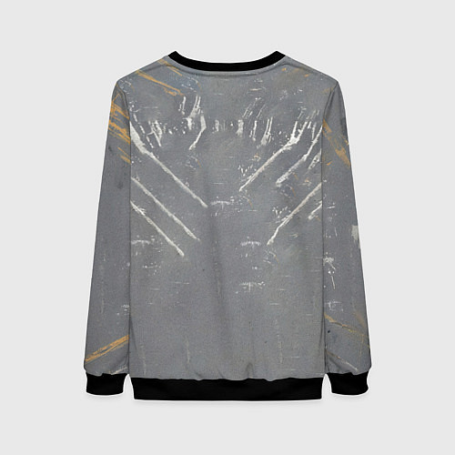 Женский свитшот Мухаммед Али на сером / 3D-Черный – фото 2