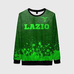 Свитшот женский Lazio - green gradient посередине, цвет: 3D-черный