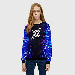 Свитшот женский Darling in the FranXX neon energy, цвет: 3D-черный — фото 2