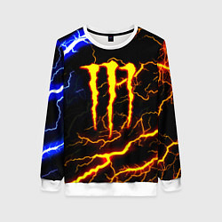 Свитшот женский Monster energy шторм, цвет: 3D-белый