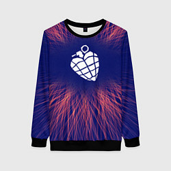 Свитшот женский Green Day red energy, цвет: 3D-черный