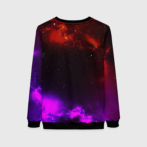Женский свитшот Космонавт пламенный / 3D-Черный – фото 2
