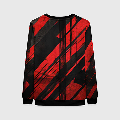 Женский свитшот Сектор Газа красно-черный фон / 3D-Черный – фото 2
