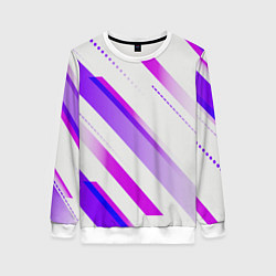Свитшот женский Color white pink, цвет: 3D-белый