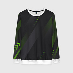 Женский свитшот Color black green