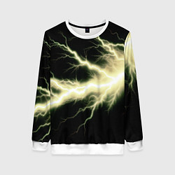 Свитшот женский Lightning yellow, цвет: 3D-белый