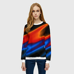 Свитшот женский Multicoloured, цвет: 3D-белый — фото 2