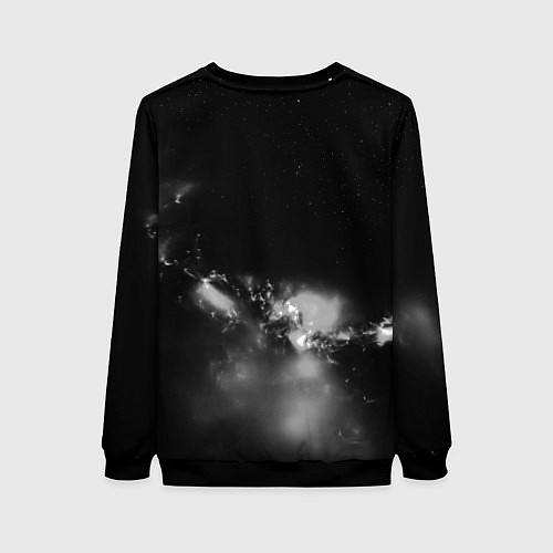 Женский свитшот Рок н ролл дым / 3D-Черный – фото 2