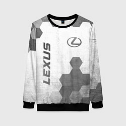 Женский свитшот Lexus - white gradient вертикально