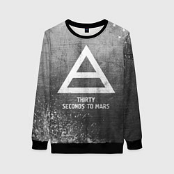 Женский свитшот Thirty Seconds to Mars - grey gradient