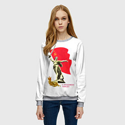 Свитшот женский Праздник победы, цвет: 3D-меланж — фото 2