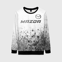 Женский свитшот Mazda - white gradient посередине