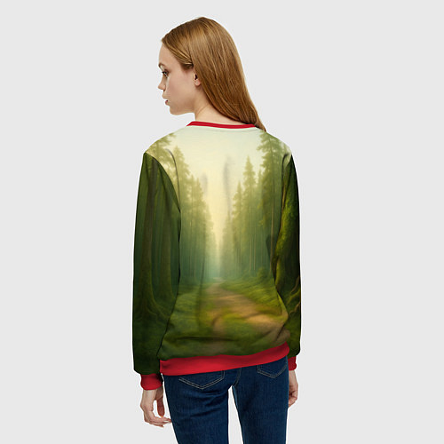 Женский свитшот Патапим мем / 3D-Красный – фото 4