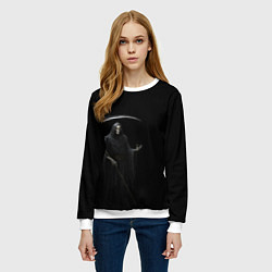 Свитшот женский Memento mortis, цвет: 3D-белый — фото 2