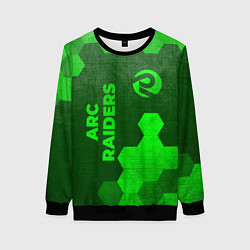 Свитшот женский ARC Raiders - green gradient вертикально, цвет: 3D-черный