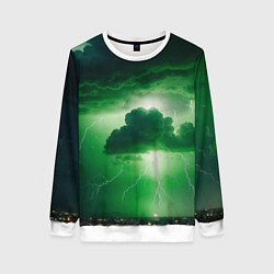 Женский свитшот Зелёный гром