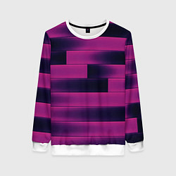 Свитшот женский Color pink square, цвет: 3D-белый