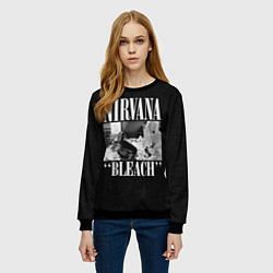 Свитшот женский Нирвана первый альбом группы, цвет: 3D-черный — фото 2