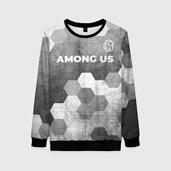 Свитшот женский Among Us - grey gradient посередине, цвет: 3D-черный